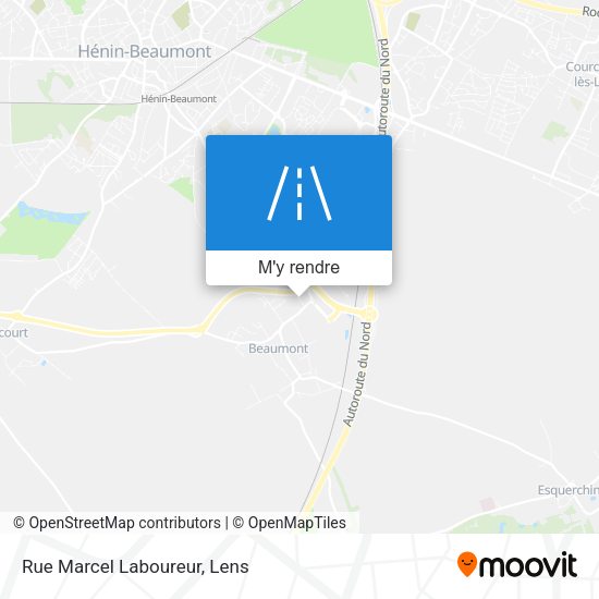 Rue Marcel Laboureur plan