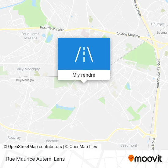 Rue Maurice Autem plan