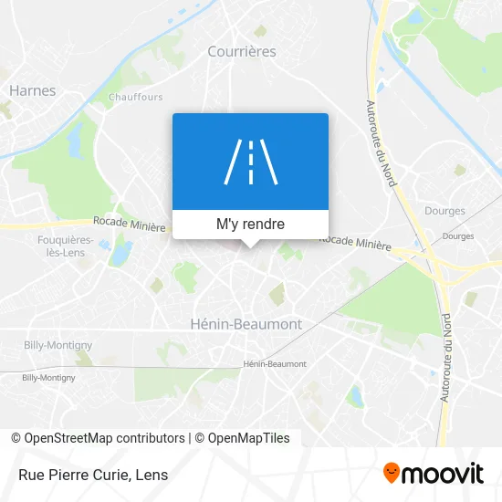 Rue Pierre Curie plan