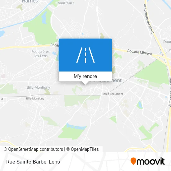 Rue Sainte-Barbe plan