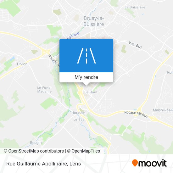 Rue Guillaume Apollinaire plan