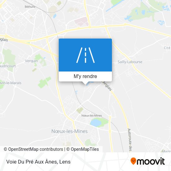 Voie Du Pré Aux Ânes plan