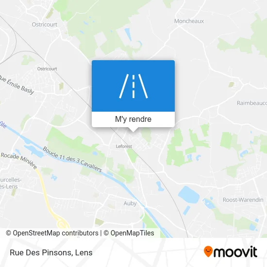 Rue Des Pinsons plan