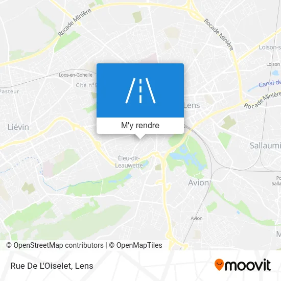 Rue De L'Oiselet plan