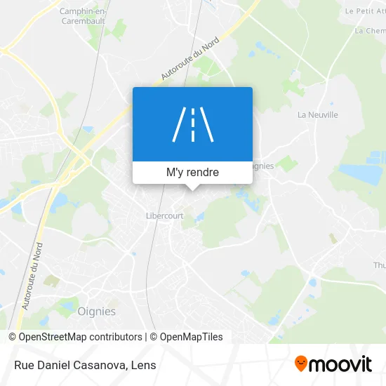 Rue Daniel Casanova plan