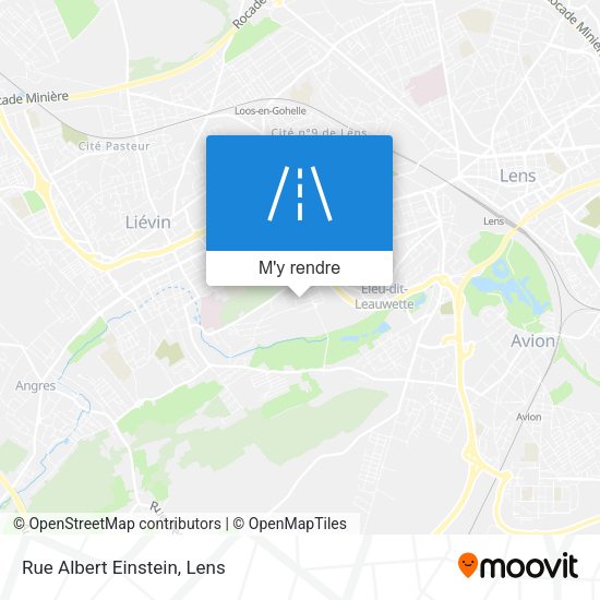 Rue Albert Einstein plan