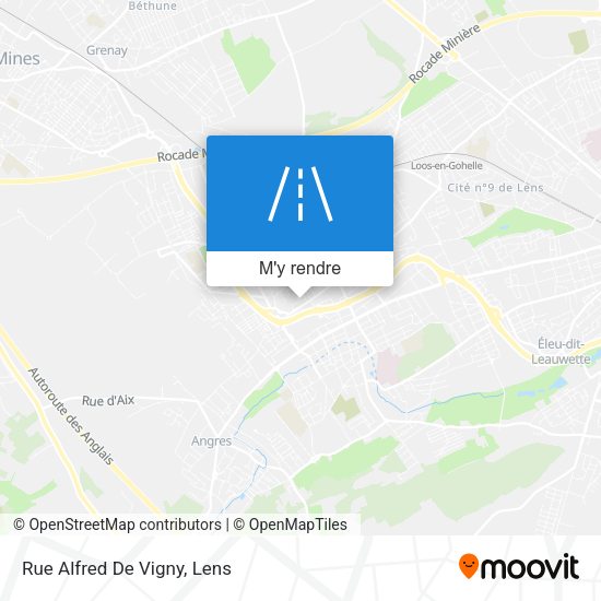 Rue Alfred De Vigny plan