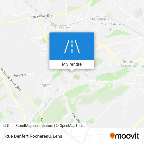 Rue Denfert Rochereau plan