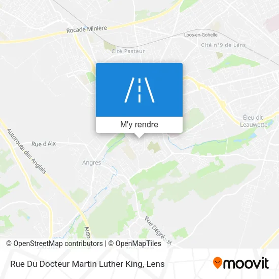 Rue Du Docteur Martin Luther King plan