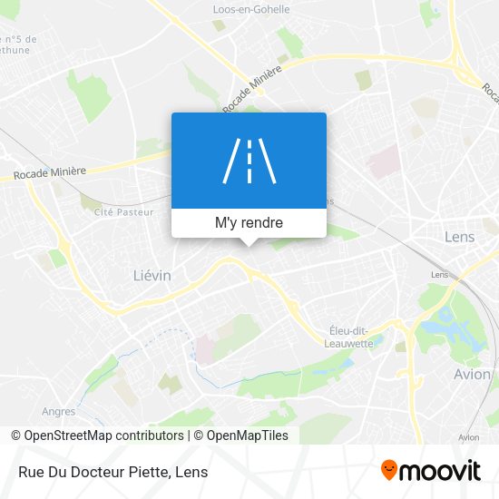 Rue Du Docteur Piette plan
