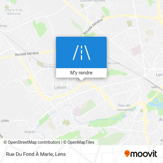 Rue Du Fond À Marle plan