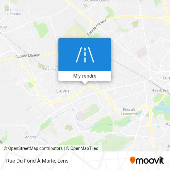 Rue Du Fond À Marle plan