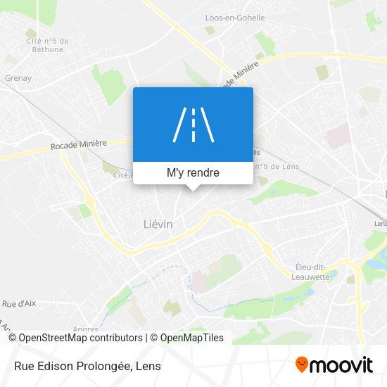 Rue Edison Prolongée plan