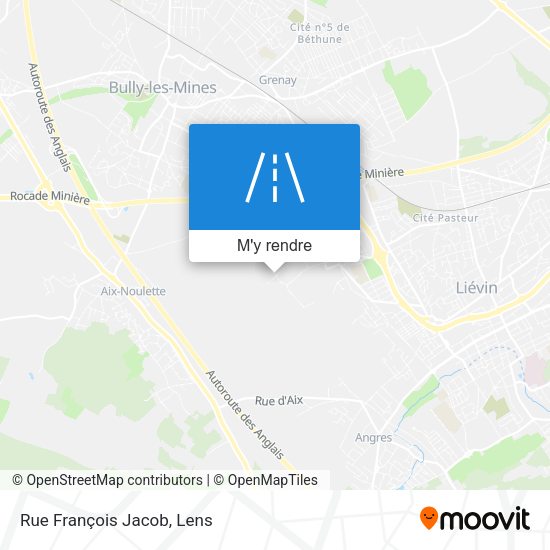 Rue François Jacob plan