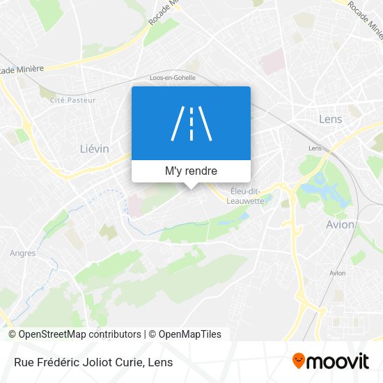 Rue Frédéric Joliot Curie plan