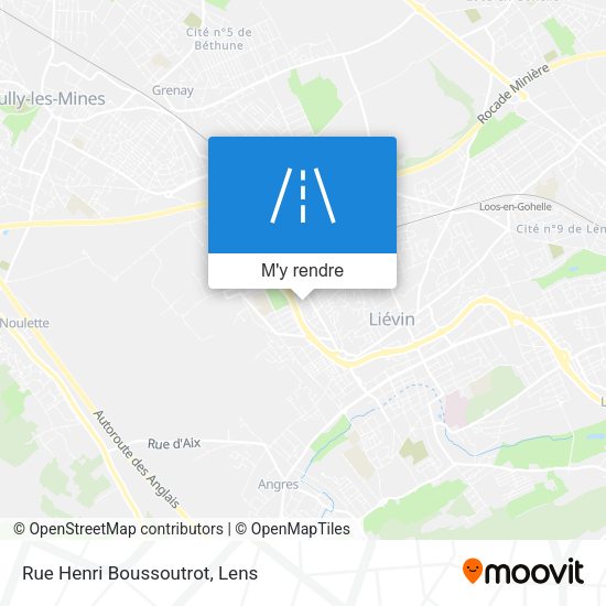Rue Henri Boussoutrot plan