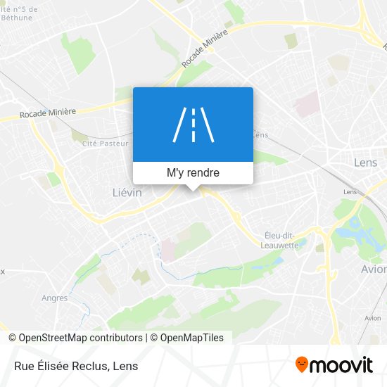Rue Élisée Reclus plan