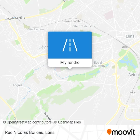 Rue Nicolas Boileau plan