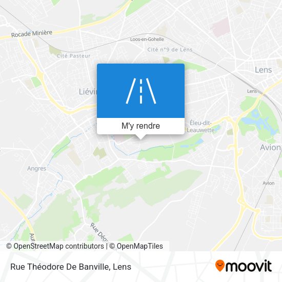Rue Théodore De Banville plan