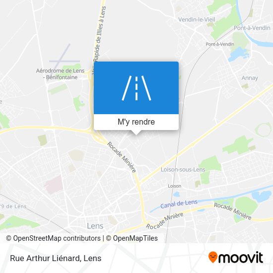 Rue Arthur Liénard plan