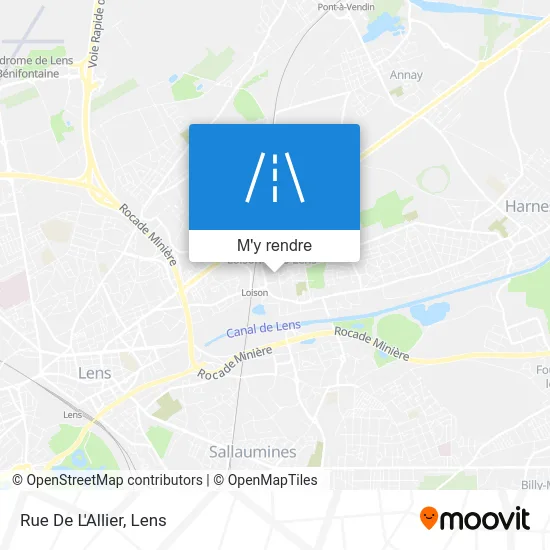 Rue De L'Allier plan