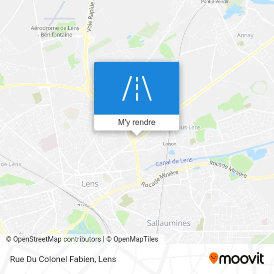 Rue Du Colonel Fabien plan