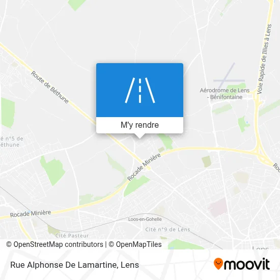 Rue Alphonse De Lamartine plan