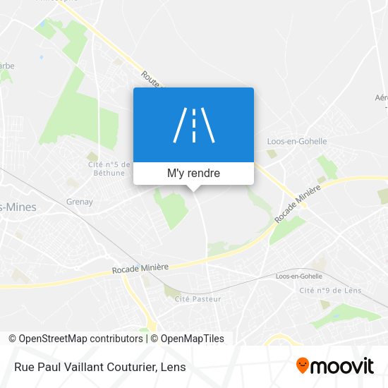 Rue Paul Vaillant Couturier plan