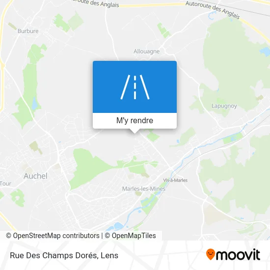 Rue Des Champs Dorés plan