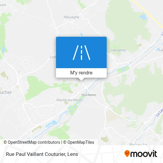 Rue Paul Vaillant Couturier plan