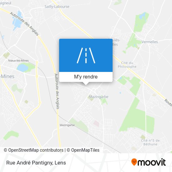 Rue André Pantigny plan