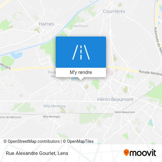 Rue Alexandre Gourlet plan