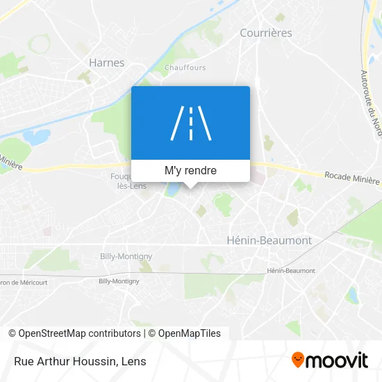Rue Arthur Houssin plan