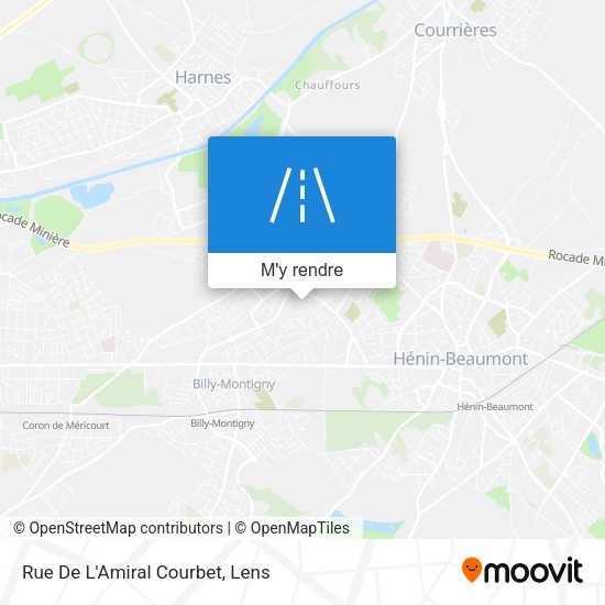 Rue De L'Amiral Courbet plan