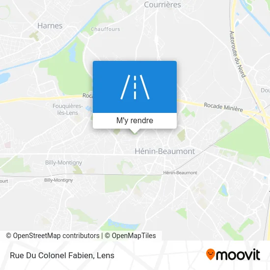 Rue Du Colonel Fabien plan