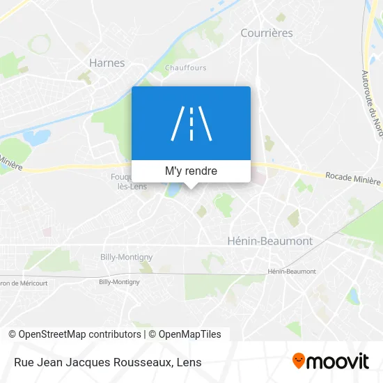 Rue Jean Jacques Rousseaux plan