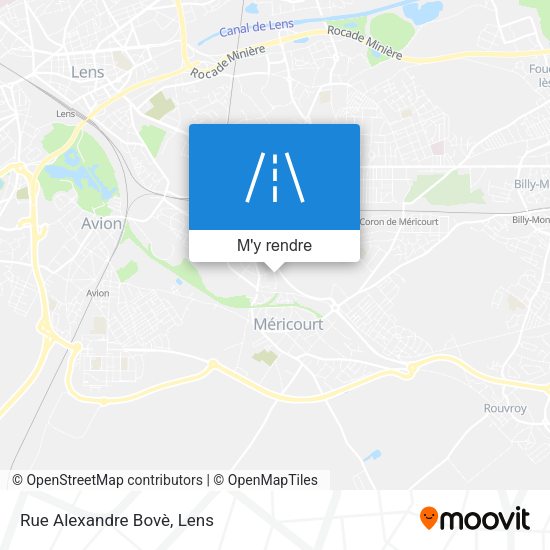 Rue Alexandre Bovè plan