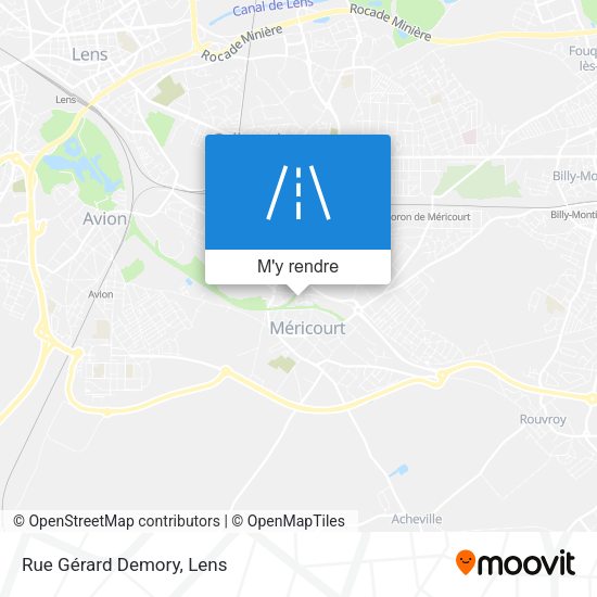 Rue Gérard Demory plan