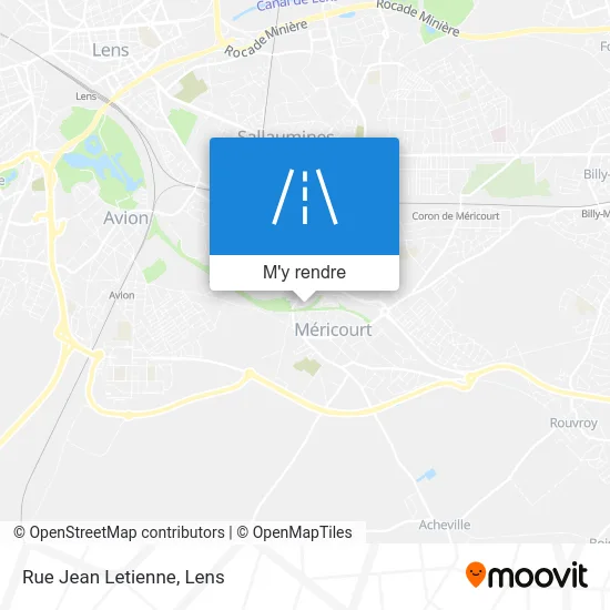 Rue Jean Letienne plan