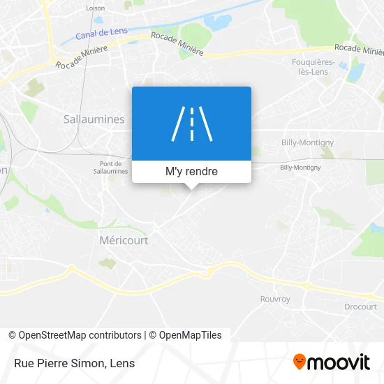 Rue Pierre Simon plan