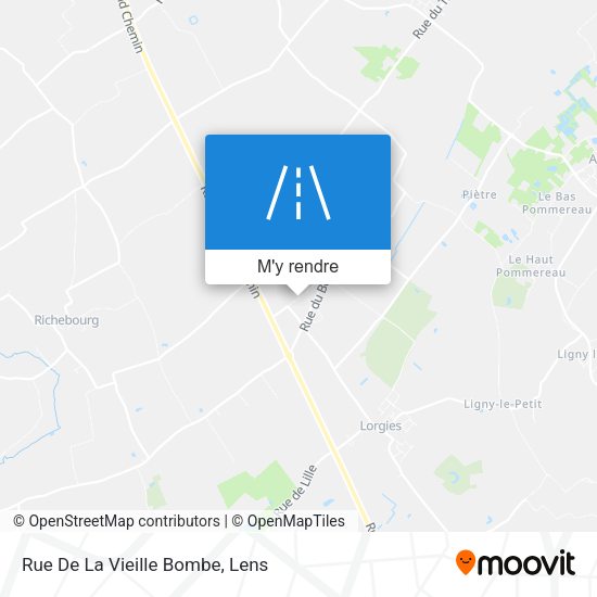 Rue De La Vieille Bombe plan