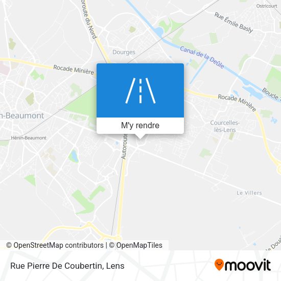 Rue Pierre De Coubertin plan