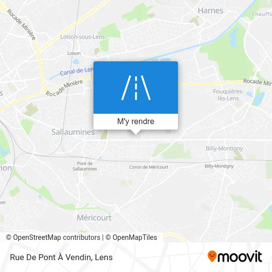 Rue De Pont À Vendin plan