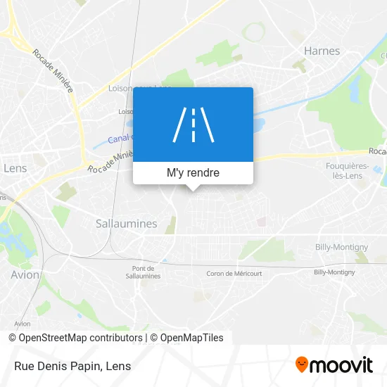 Rue Denis Papin plan