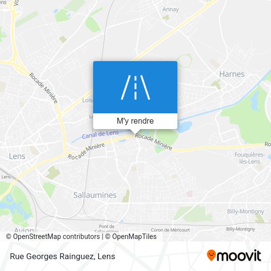 Rue Georges Rainguez plan