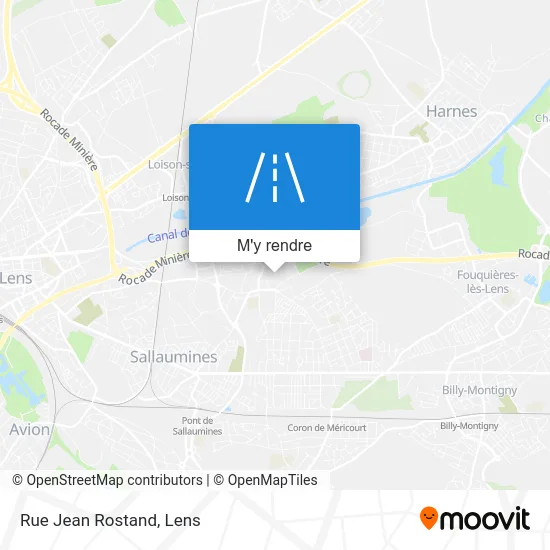 Rue Jean Rostand plan