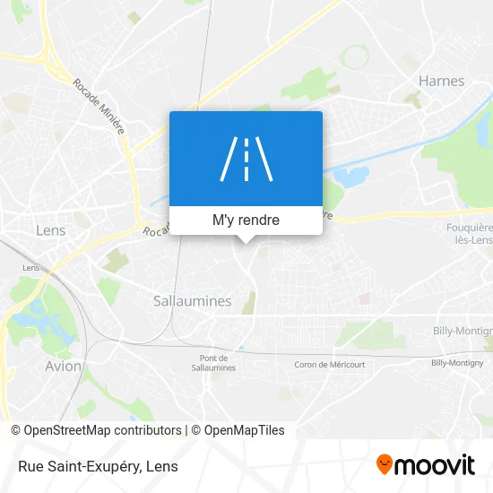 Rue Saint-Exupéry plan