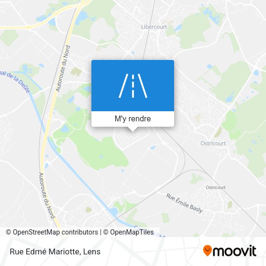 Rue Edmé Mariotte plan