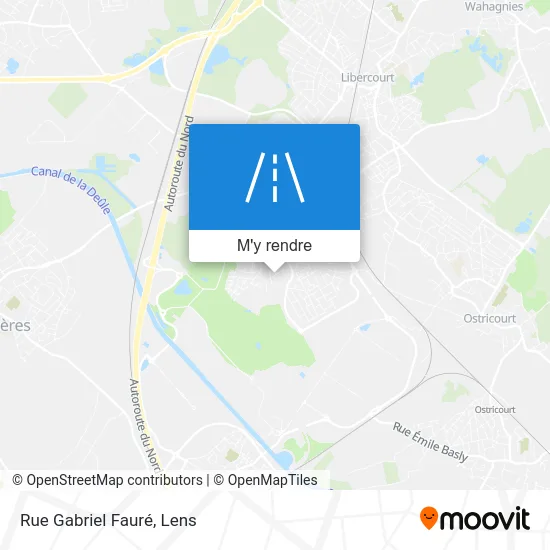 Rue Gabriel Fauré plan