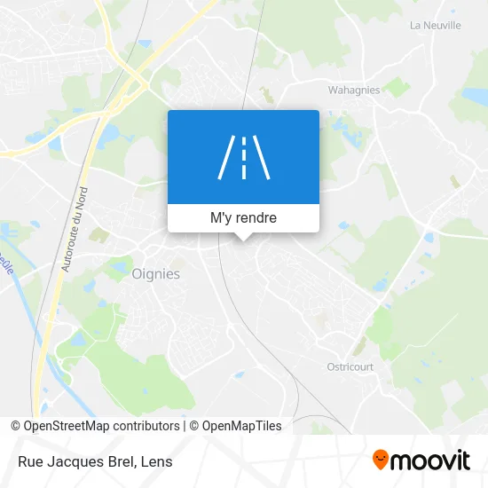 Rue Jacques Brel plan